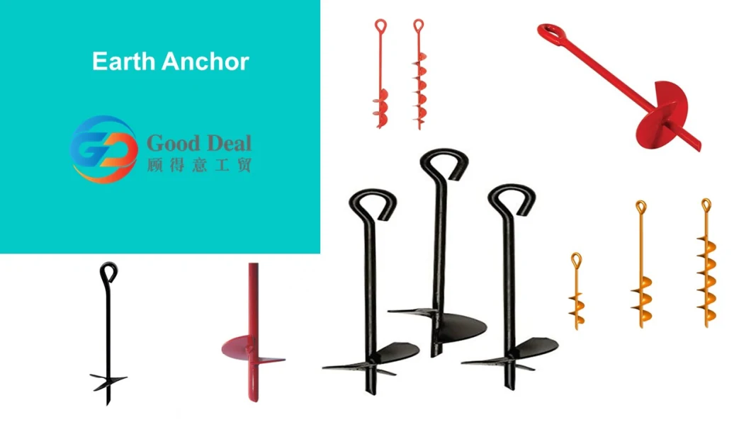 Hevy Duty Drop Anchor Ground Anchor Helical Anchor Earth Auger Anchor Ground Anchor