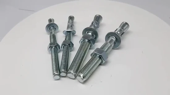 M10 Stainless Steel 304 316 A2 A4 Expansion Rock Concrete Wedge Anchor Bolt Bolt and Nut Wedge Anchor Fastener