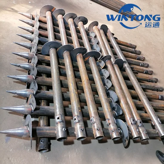 Ground Anchor Screw Pile, Photovoltaic Engineering Spiral Pile, Heavy Screw Anchor